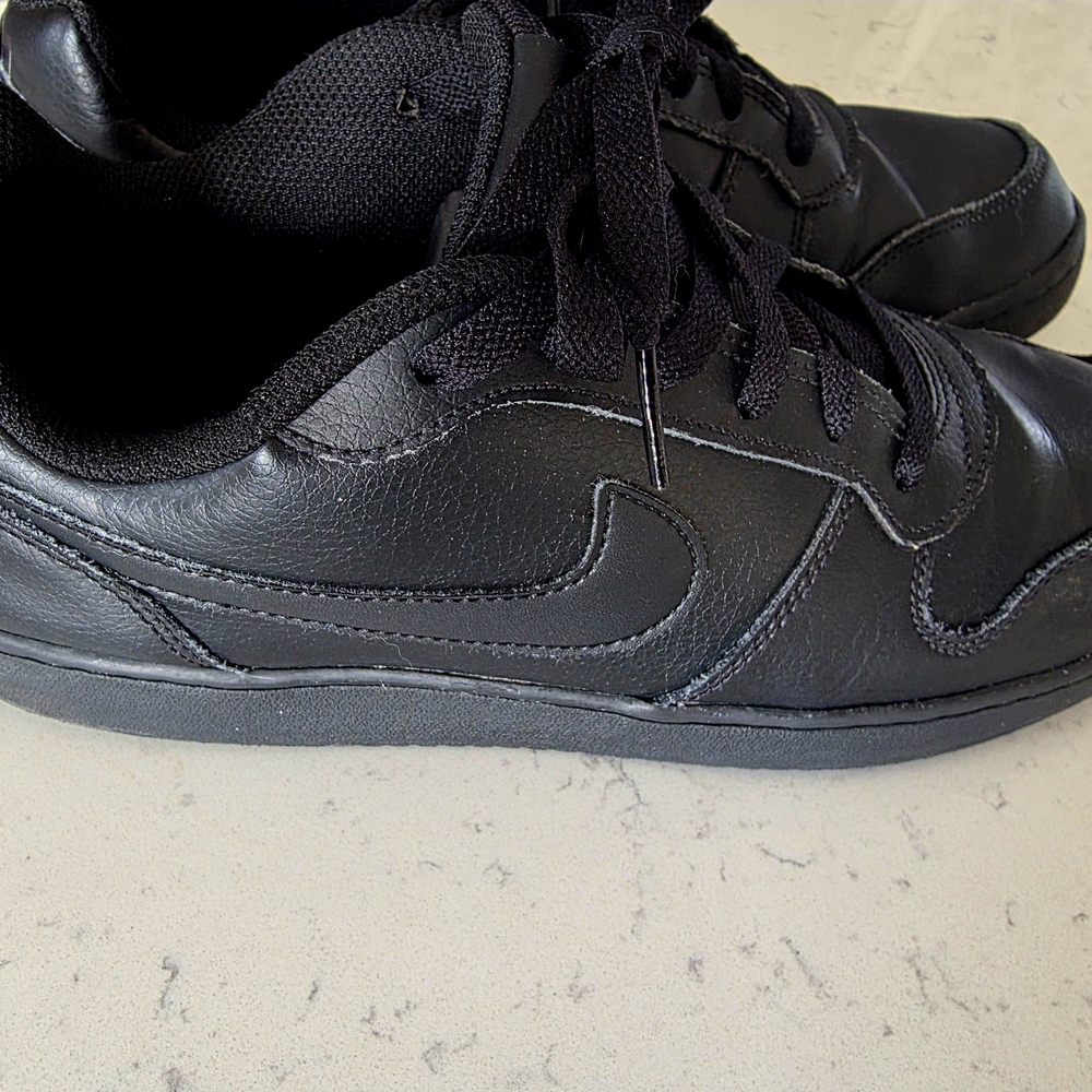 Nike Black Leather Sneakers